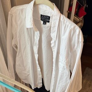 J.Crew Crisp White Collared Shirt